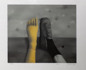 Amnesia and Memory : Untitled  (Two Feet, One Shoe)